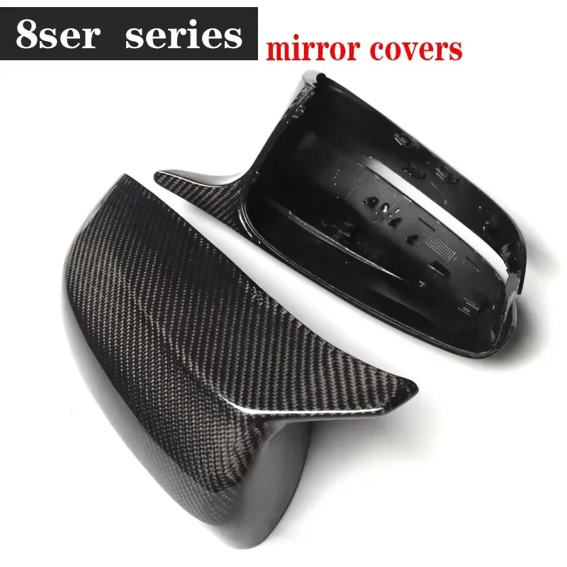 

For BMW 8 Series G14 G15 G16 830i 840i Shells Rearview Cap Real Carbon fiber rear view mirror case cover Body Kit