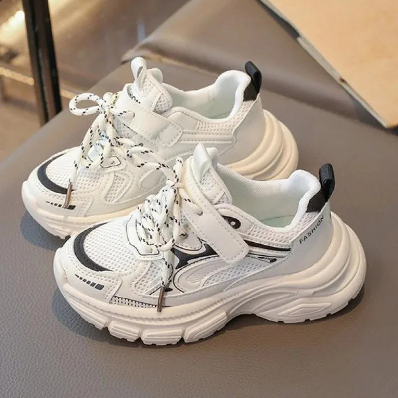 

Модные детские спортивные кроссовки Trend Fashion, нескользящие, водонепроницаемые, для бега, для мальчиков и девочек, из искусственной кожи, для подростков и детей.