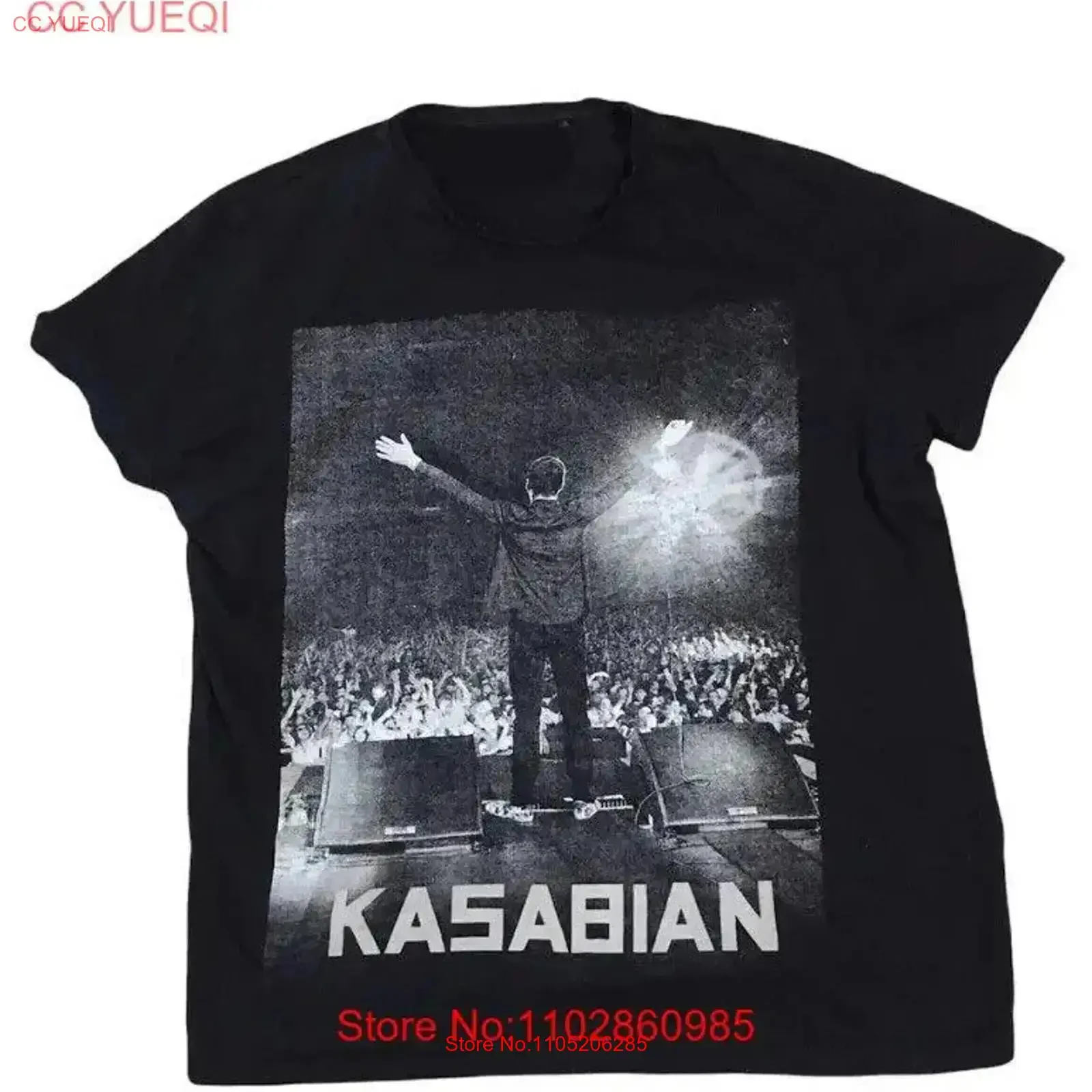 Remake Kasabian 2013s gift for fan brand new black shirt TE8564 vintage Washed Soft homme Versatile Breathable fashion Casual