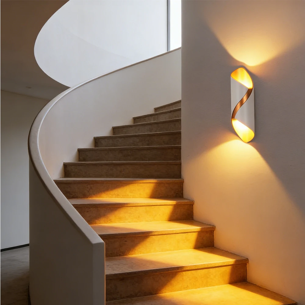 الحديثة 10 واط LED الشمعدان الجدار للماء ، داخلي في الهواء الطلق صعودا وهبوطا الجدار مصباح لغرفة المعيشة غرفة نوم المدخل الشرفة حديقة الفناء