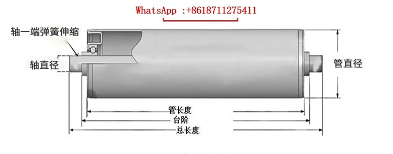 

10 packages - diameter 2538 unpowered roller, support roller, small assembly line conveyor roller, galvanized drum roller