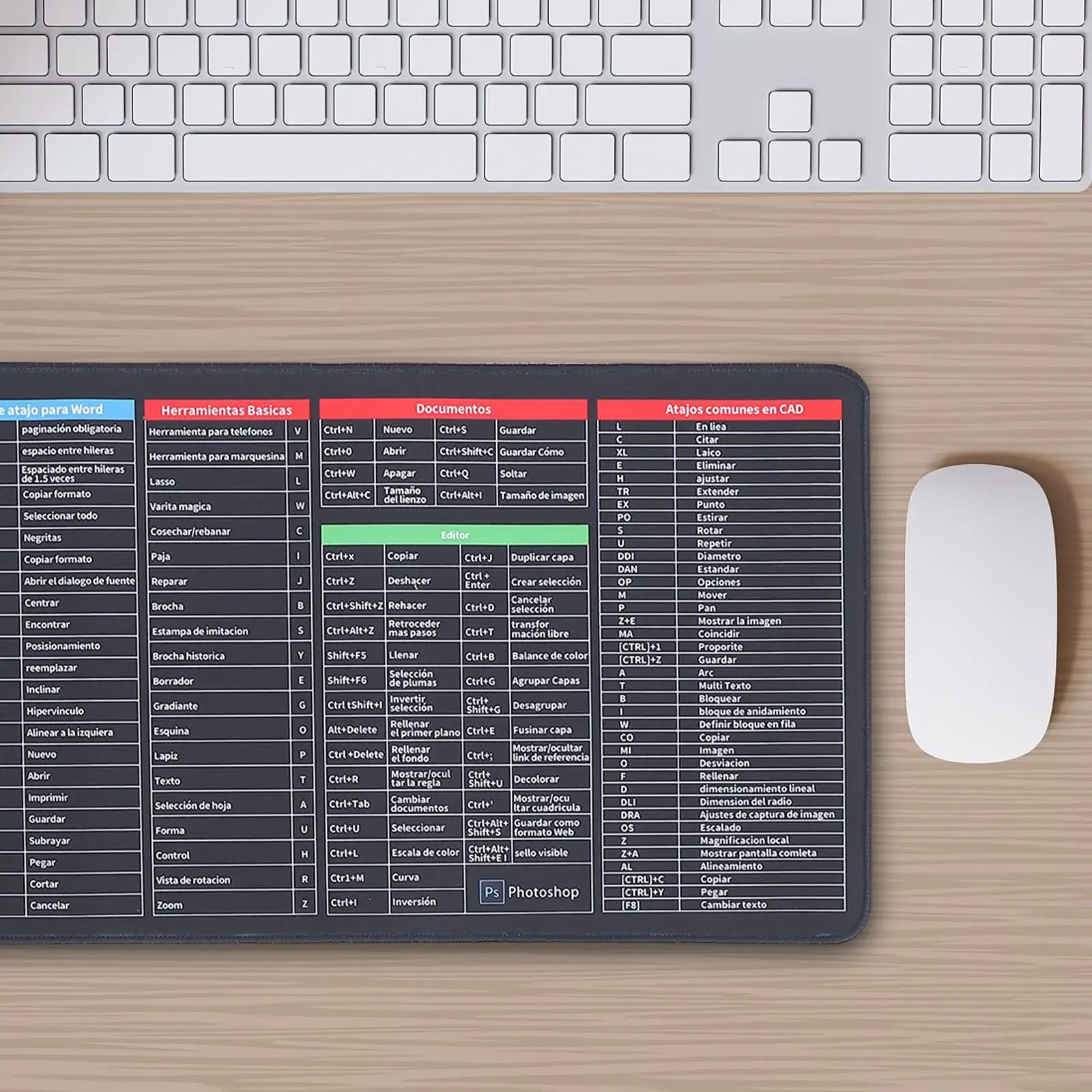 

Mouse Pad Desk Mat Excel Keyboard and Lengthen Gaming Pads Cloth for Xxl Office