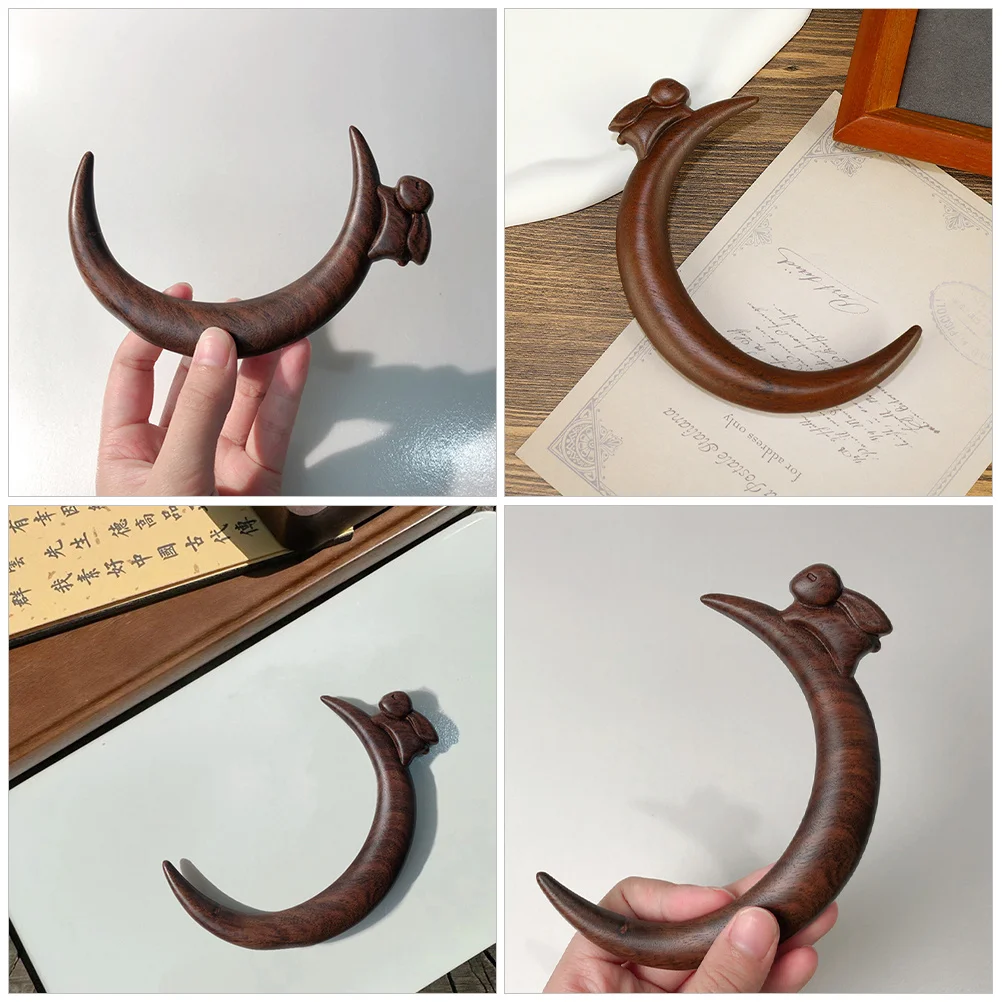 

Stick Wooden Chinese Bun Women Hair Fork Fork For Women Traditional Updo Hair Accessory Rabbit Charm Decor