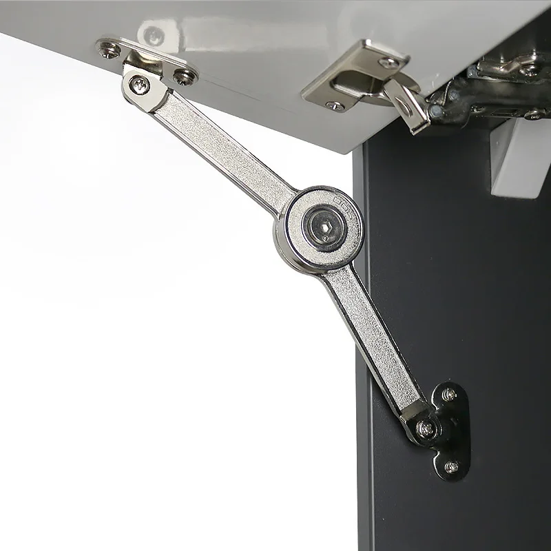 2pcs Free Stop Gas Strut, Soft Close Cabinet Door Lift Support, Hydraulic Hinge for Kitchen Cupboard Wardrobe Flap Door