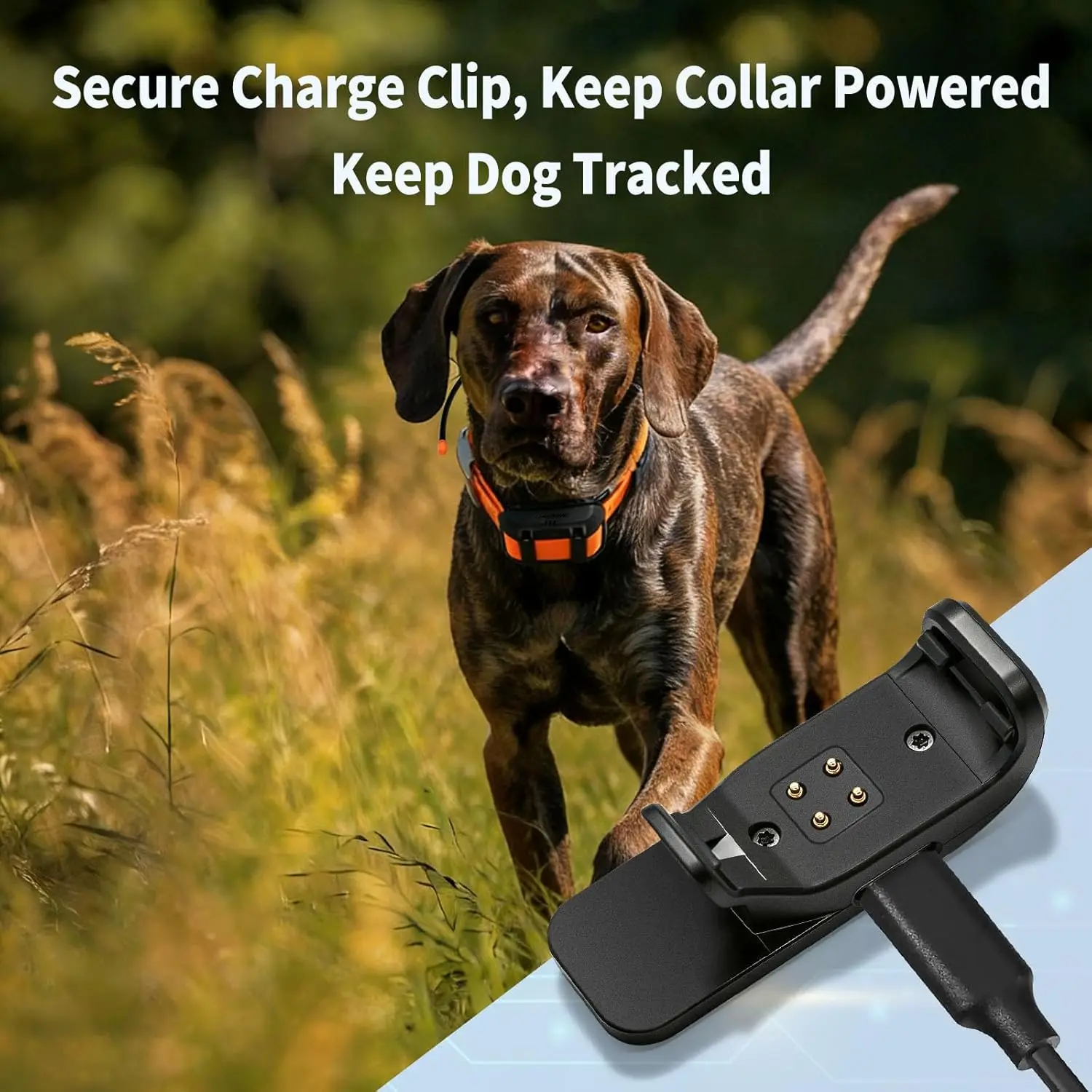 Charger For Garmin TT25 T20 - Pet Dog Collar Power Adapter, Charging Clip, Supports USB-C Cable,1PCS-Pet collar charger