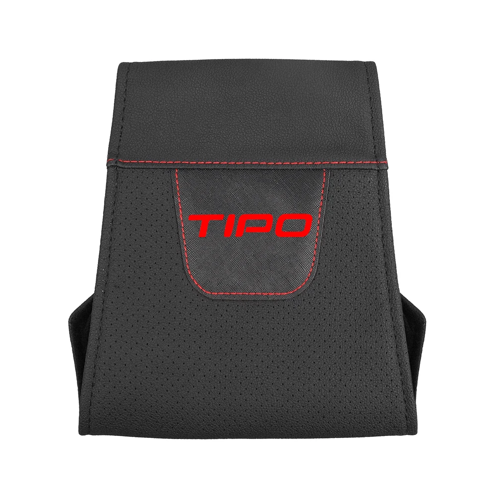 1pc  For Fiat Tipo Car Headrest Protector Cover Pu Leather Car Headrest Cover Car Accessories