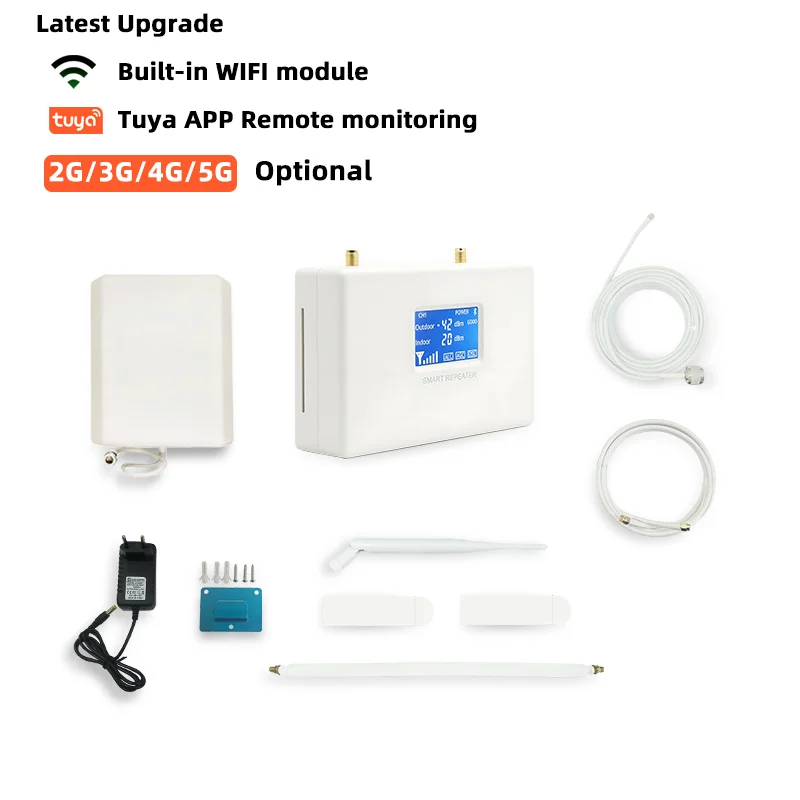 ترقية جديدة 3G 4G 5G إشارة الداعم هاتف محمول مكرر EGSM 2G مكبر للصوت للجوال B1/B3/B5/B8/B20/B28 Tuya App مراقبة