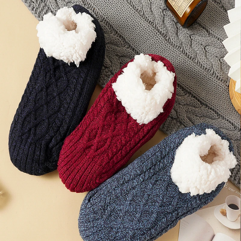 Women Men Fall and Winter Floor Warm Socks Non-slip Sleep Carpet Slippers Sock Men Women Snow Socks Yoga Sock NEW