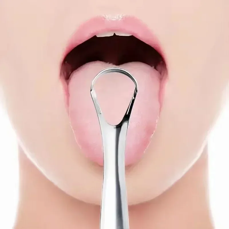 

Oral Care Tools, Tongue Cleaner, Bad Breath Removal, Stainless Steel Tongue Scraper Brush, 1pcs