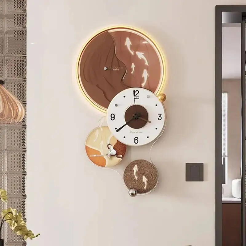 Living Room Digital Wall Clocks Fashion Luxury Design Xenomorph Aesthetic Bedrooms Wall Watch Nordic Saat Room Decorations