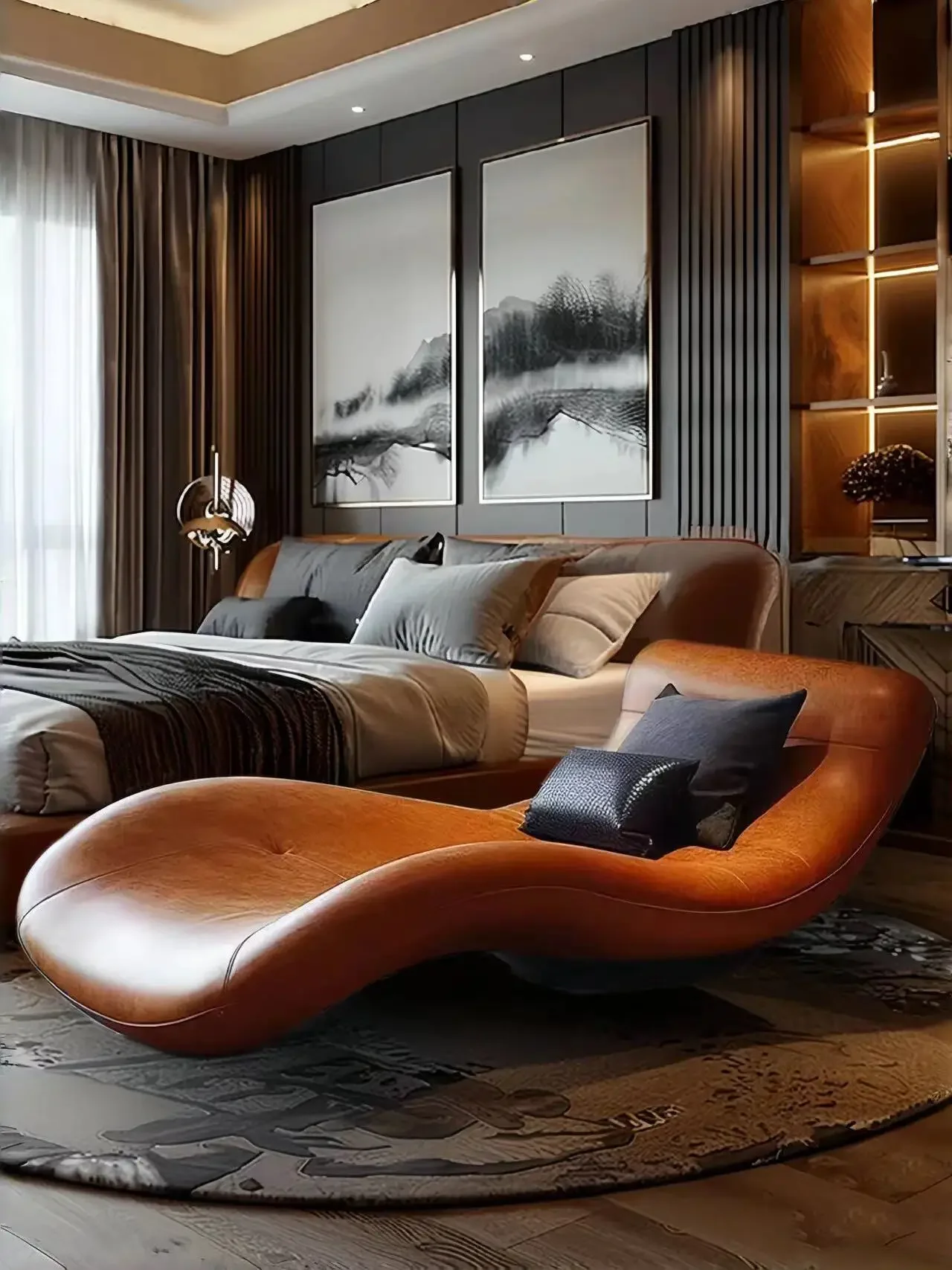 

Длинный диван с откидной спинкой в древнем китайском стиле, бесшумный стиль