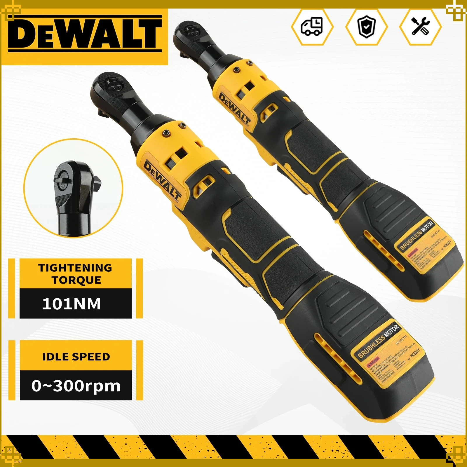 

Аккумуляторный угловой гайковерт Dewalt DCF512 с бесщеточным двигателем, многофункциональный, с регулируемой скоростью, светодиодной подсветкой, электроинструмент