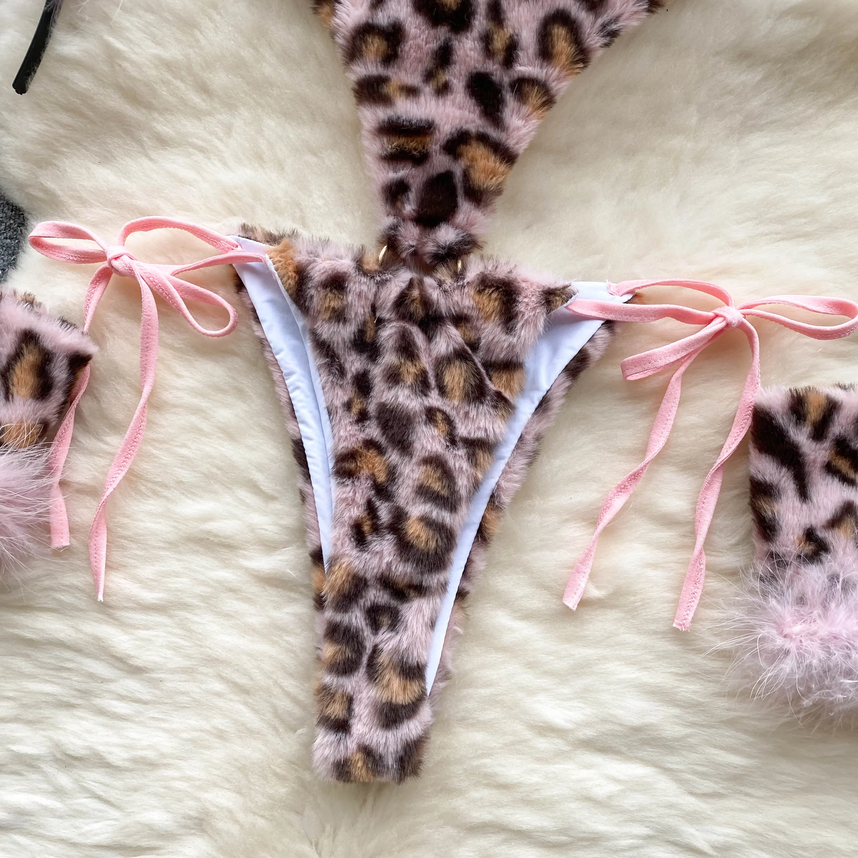 Body en velours imprimé léopard pour femmes, combinaison une pièce, catsuit, col licou, Vintage, moulant, Sexy, Lingerie