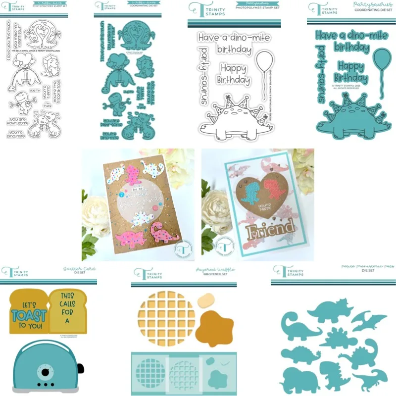 Mouse Party Dragon Bone Set Metal Cutting Dies And Stamp For Scrap Booking Stencil Embossing Mold DIY Paper Cards Craft Cutting