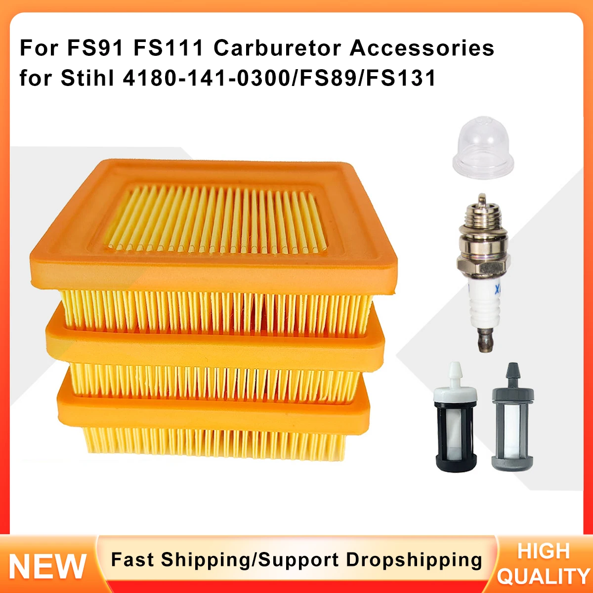 

Carburetor Accessories Kit 4180-141-0300 for Stihl FS91 FS111 FS89 FS131 Trimmer