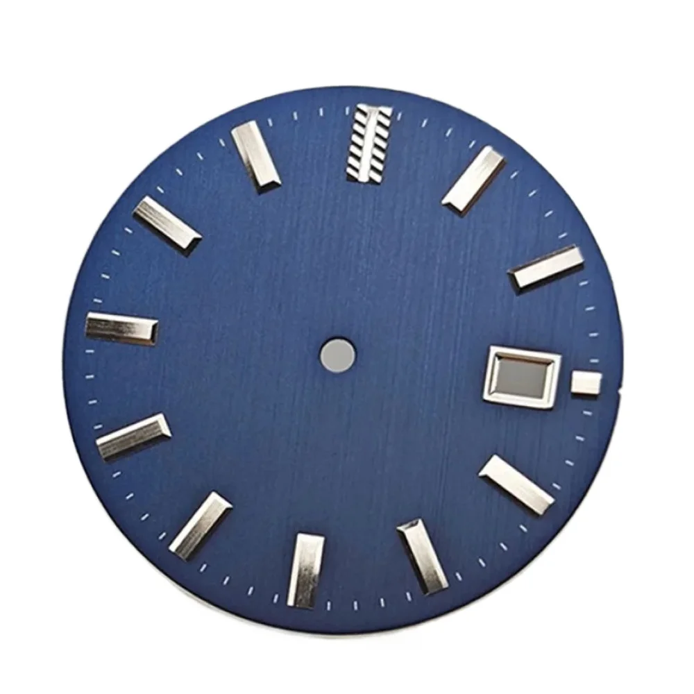 

32.5mm Watch Dial for NH35 NH36 Movement DIY Dial Silver Nail No Luminous Watch Face Accessories