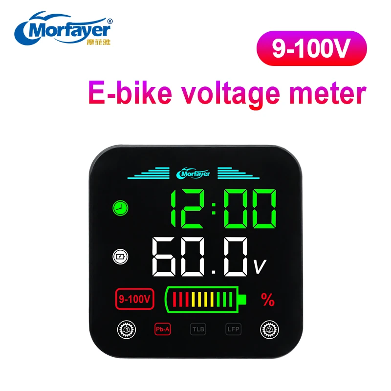 

New Model 9-100V Waterproof Electric Vehicle Battery Capacity Monitor Voltage Voltemeter Displayer