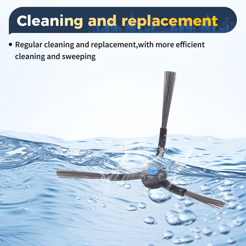 فرشاة جانبية لـ Ecovacs T50 Pro T50 OMNI T50 Pro Omni X8 Pro Omni X8 PLUS قطع غيار المكنسة الكهربائية الروبوتية