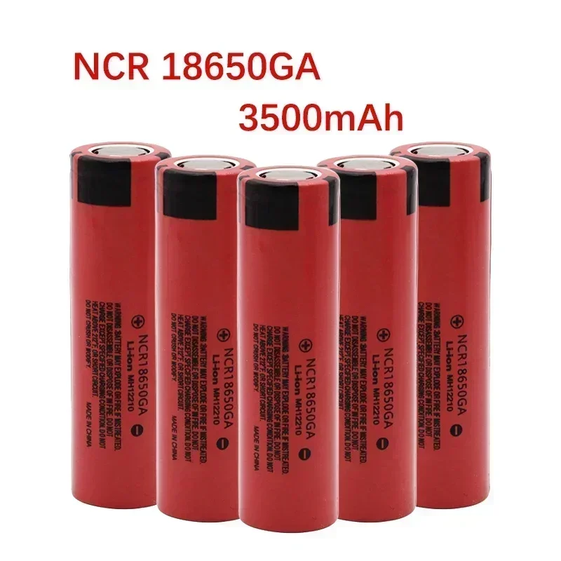 Free shipping18650 battery 2024 100% original NCR18650GA high discharge  rechargeable battery flashlight flat top 3.7V 3500mAh