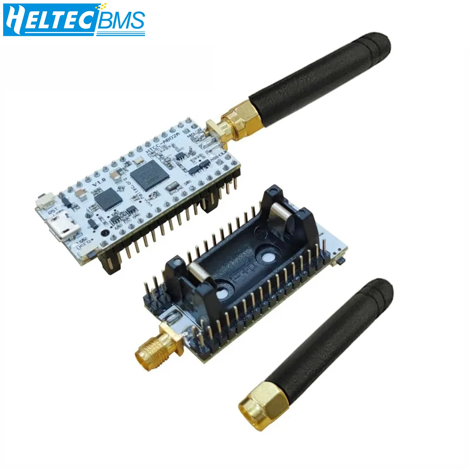 Heltec IOT Accessory CubeCell Lora Node ASR6502 LoRaWAN Node Applications for Arduino with Antenna 1/2AA Battery Case 868 915MHz