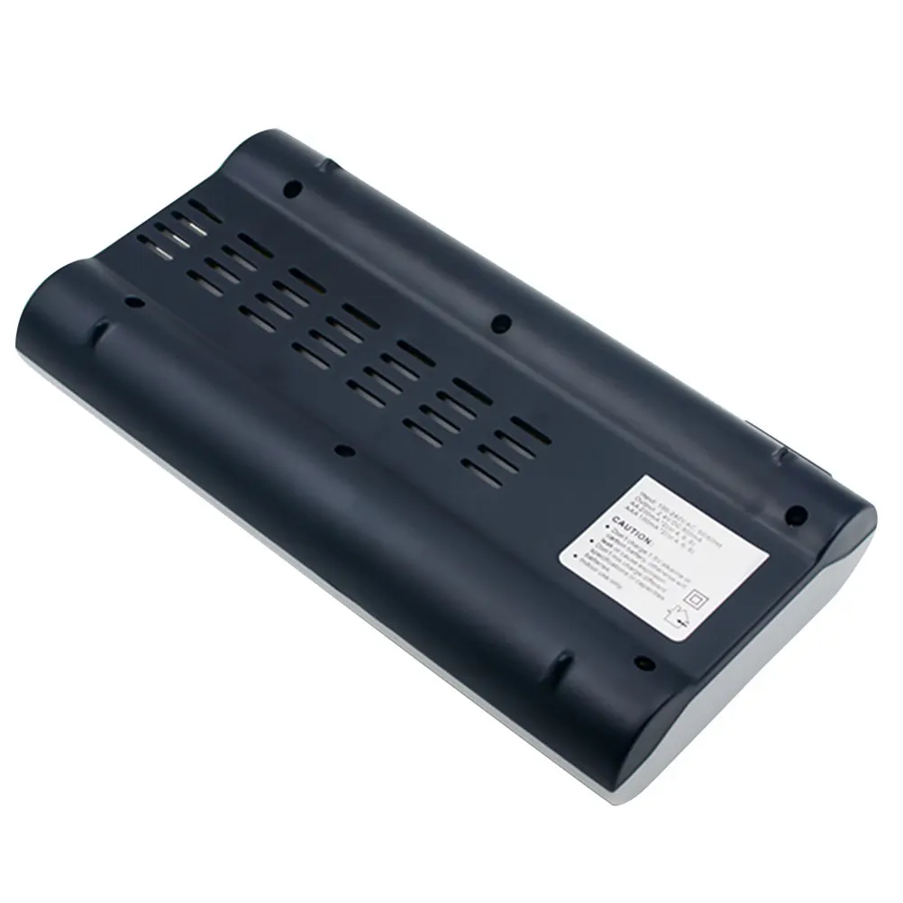 8 Socket Battery Charger Rechargeable LCD Display Safety Protection Automatic Battery Charging 360 Degree Heat