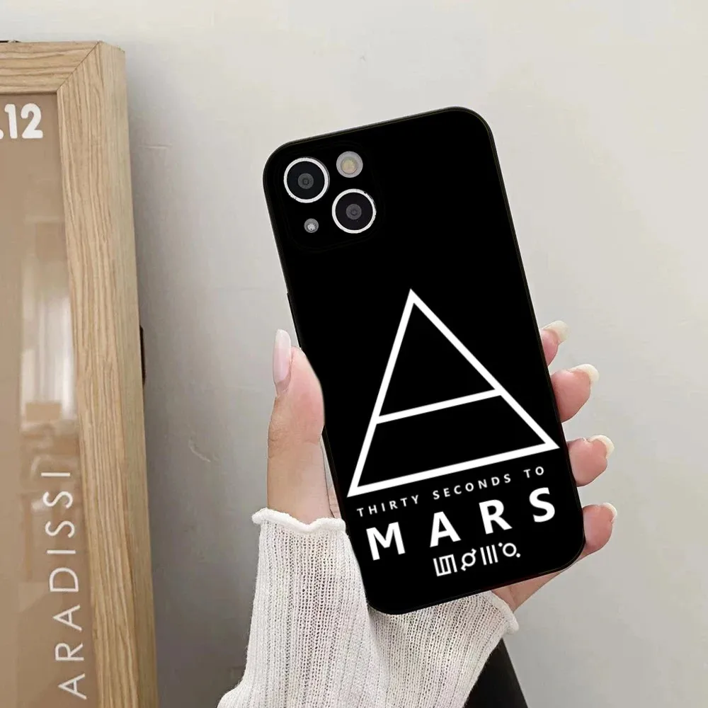 T-Thirty Seconds To Mars Phone Case For iPhone 15,14,13,12,11 Plus,Pro,Max,XR,XS,X,7,8 Plus,SE,Mini Silicone Soft