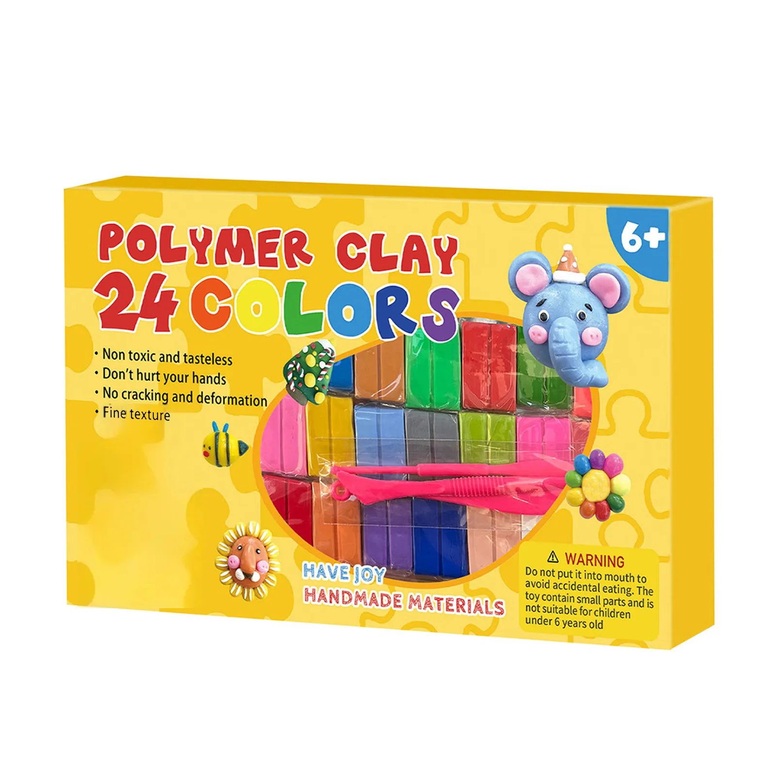 Farben Polymer Clay Blöcke mit Werkzeug Kit Form Handwerk Nicht Backen Getrocknete Keramik Anfänger Kinder Diy Zubehör Material Paket