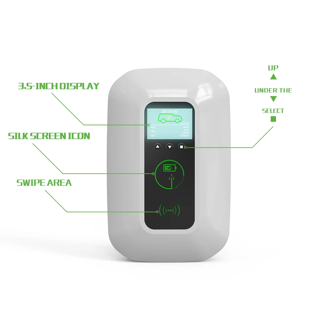 

Factory e-mingze source 32A/22KW three-phase GBT wall-mounted adjus por charging station,