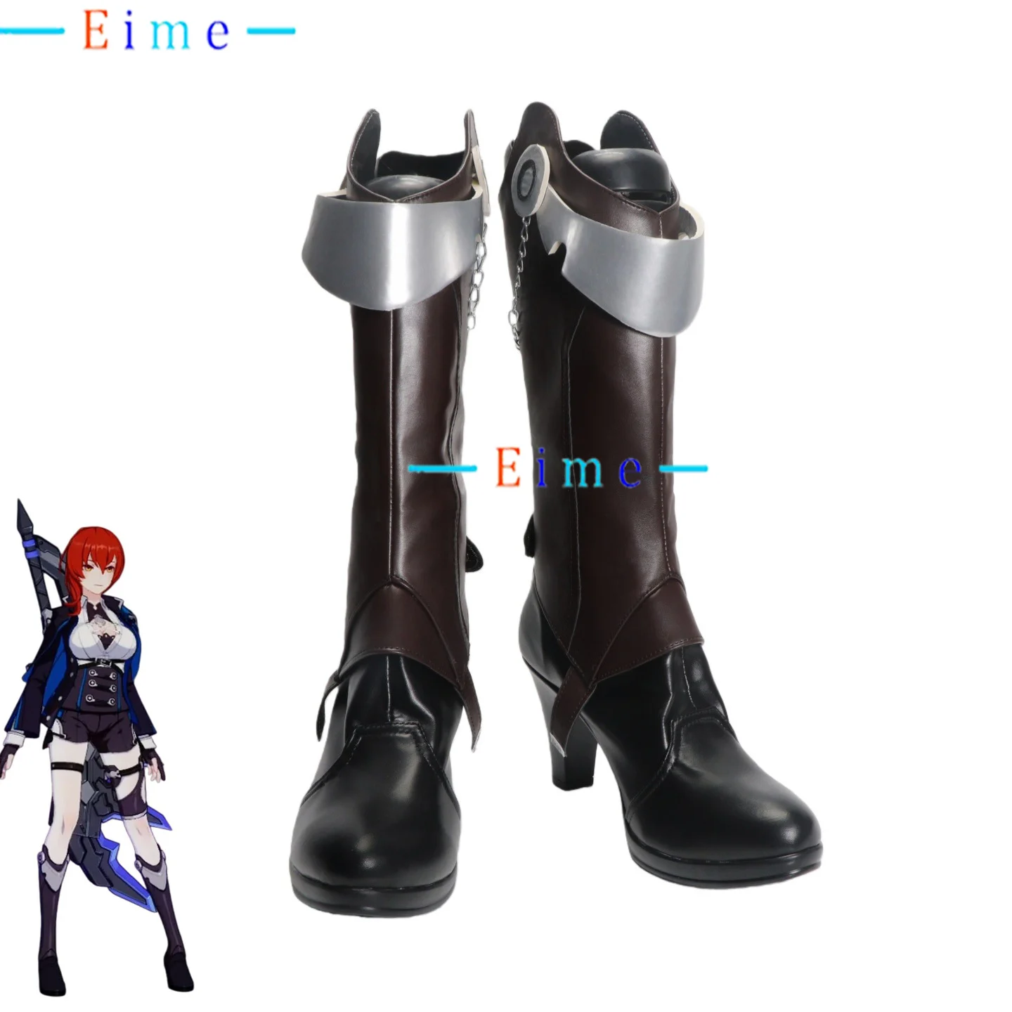Murata Himeko Cosplay Schuhe Honkai Impact 3 Cosplay Prop Anime Zubehör Halloween Karneval Stiefel PU Leder Schuhe Nach Maß