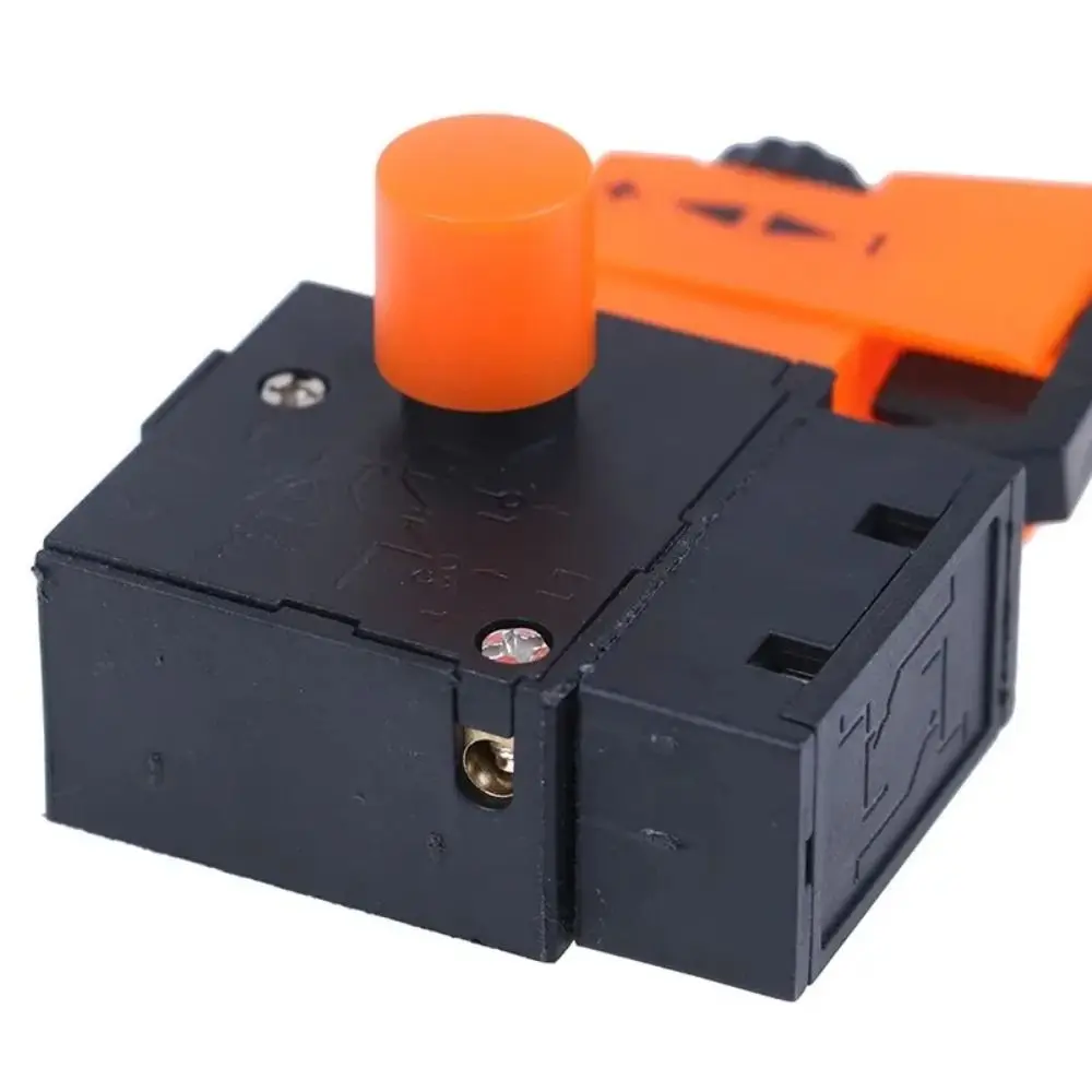 1Pcs New Speed Control Electric Drill Trigger Switch Lock On Power Adjustable Speed Switch Hand Drill AC 220V/6A FA2/61BEK