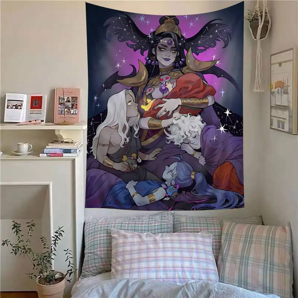 أمين H-Hades نسيج ملون للتعليق على الحائط، مفروشات جدارية بوهيمية، صفائح تعليق على الحائط ماندالا #1