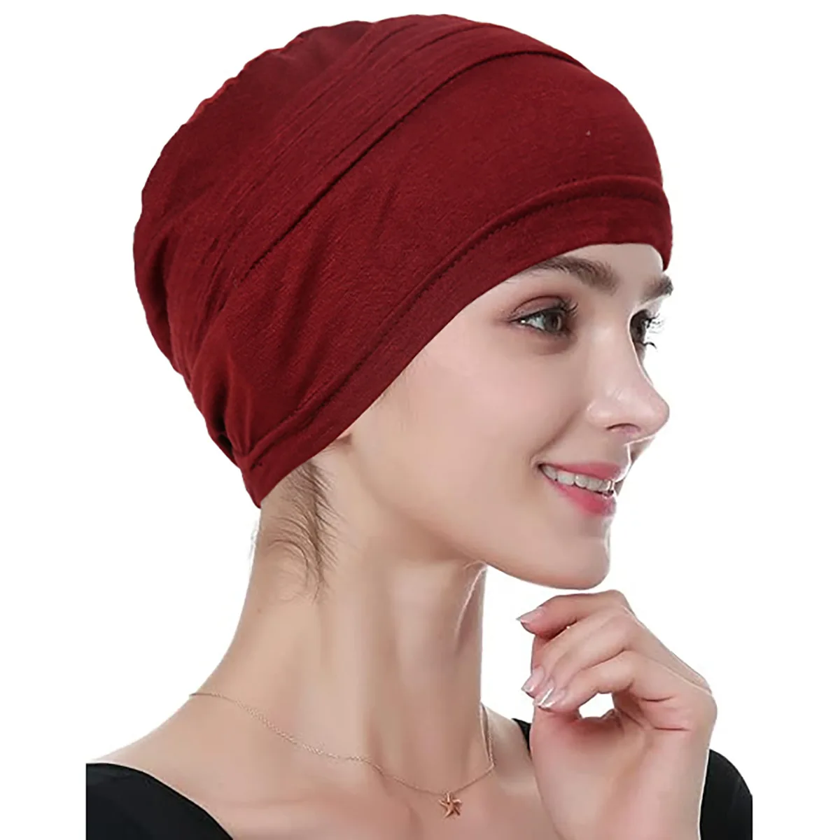 

Cotton Underscarf Women Muslim Hijab Inner Hat Chemo Cap Beanies Bonnet Hair Loss Head Wrap Headscarf Bandanas Turbante Mujer