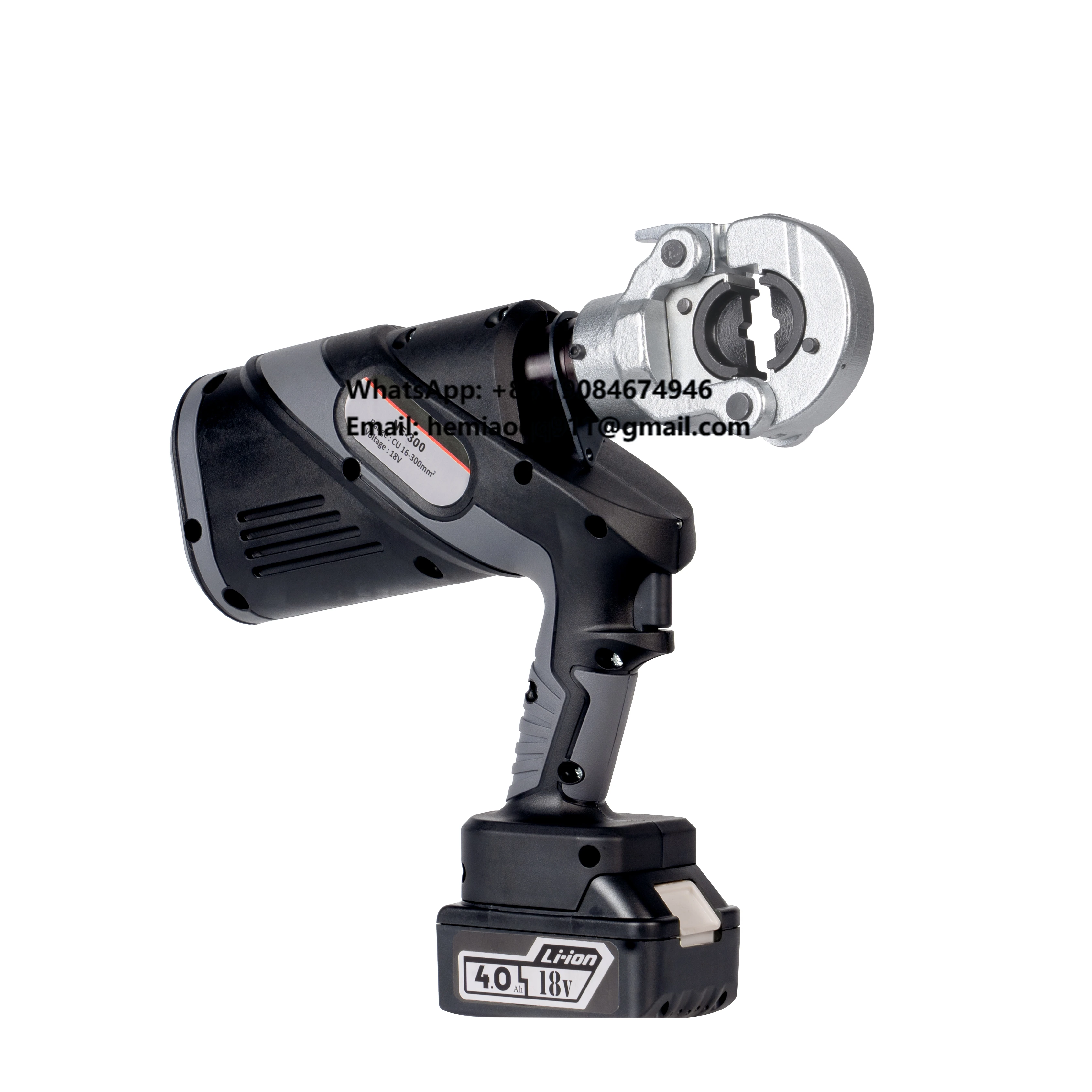 

Электрический ручной инструмент для обжима и резки кабеля NE-300, шестигранный, аккумуляторный, для опрессовки труб