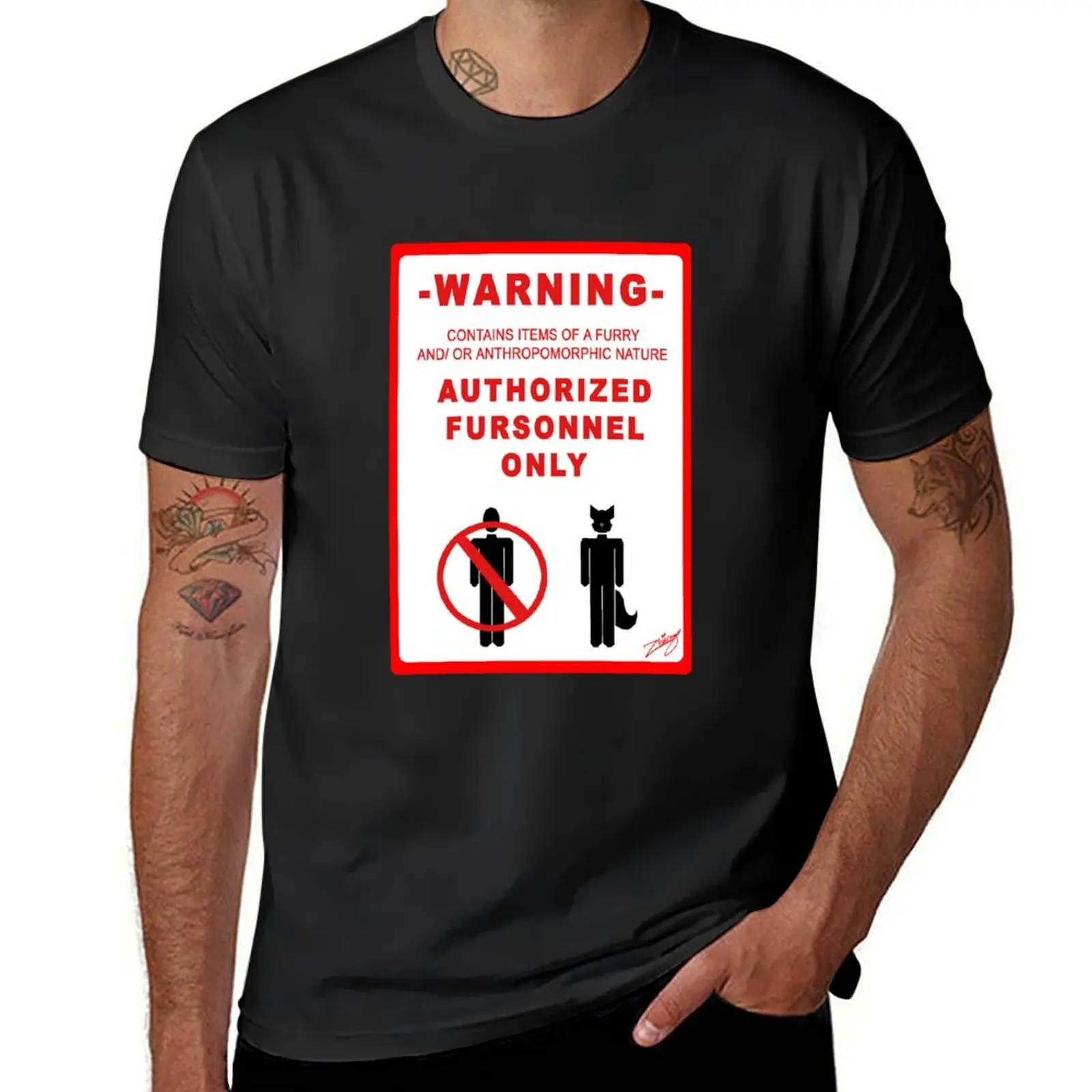 Authorized Fursonnel T-Shirt customs funnys summer top summer clothes men clothes