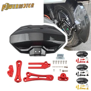 Motosiklet için arka tekerlek Çamurluk Çamurluk, taklit, ayarlanabilir, karbon fiber, alüminyum alaşım, uzatma scooter, aksesuar, evrensel, Arka çamurlukta ilk 10 satış-no. 2