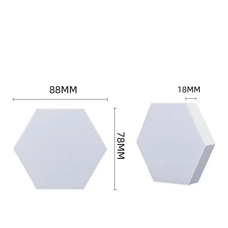 Hexagon Lights Bluetooth Indoor Wall Light RGB Panel Smart APP Modular Music Sync Honeycomb Modular Hexagonl Light Gaming Lights