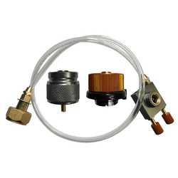 Europe Outdoor Gas Stove Gas Refill Adapter Hiking Camping Burner Bridge card type Long Flat Gas Tank Furnace Coupler Connector