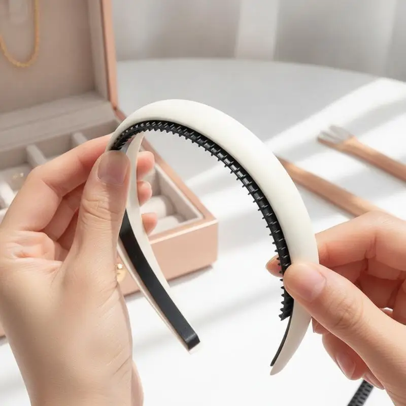 5 Stück Rutschfeste Silikon-Stirnbänder mit Selbstklebender Rückseite, DIY-Haarstyling-Zubehör für Bühnenauftritte – Detail 18