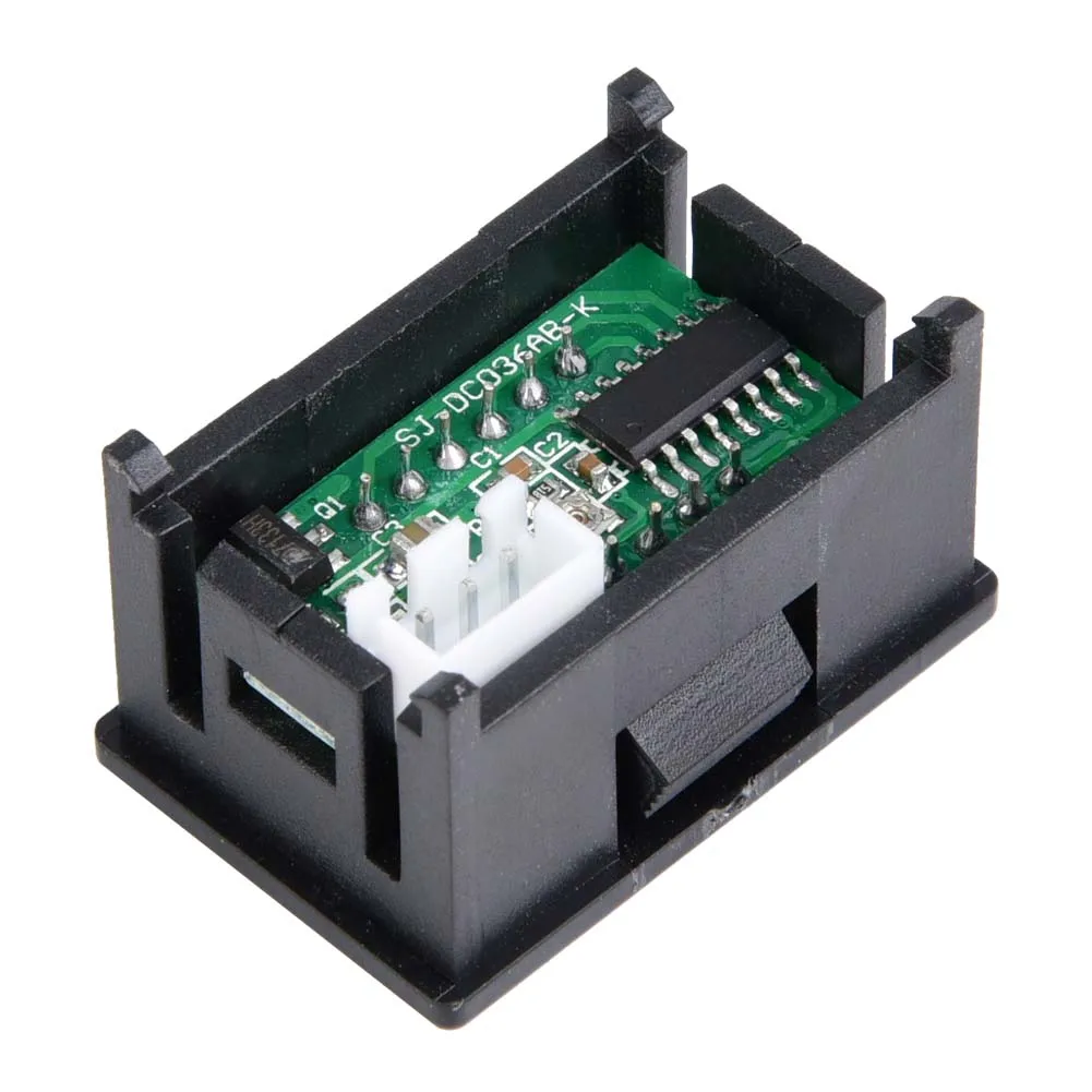 Voltímetro digital medidor de tensão voltímetro digital 0.36 polegada três fios 0-100v display led medidor de tensão voltímetro à prova dwaterproof água