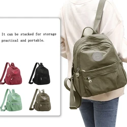 Chic Multi-color Backpack for Daily Travel Stylish Lightweight Versatile Casual Functional Bag