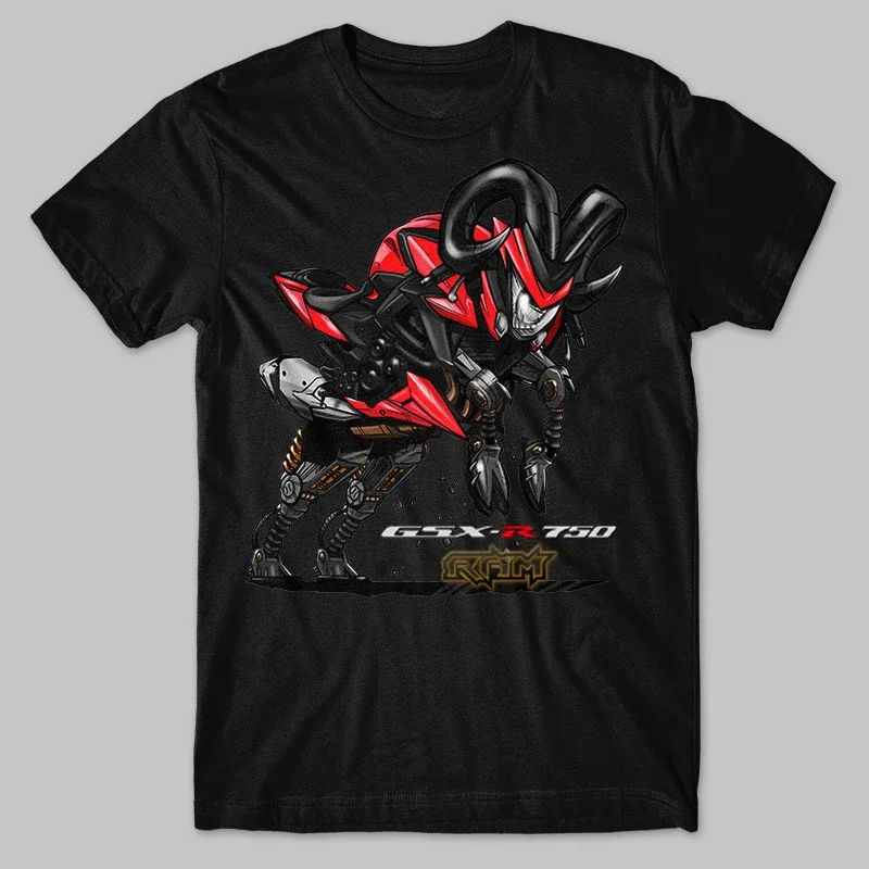 Classic Japanese Motorcycle GSX-S 750 Ram Transfiguration Inspired T-Shirt 100% Cotton O-Neck Short Sleeve  Casual Mens Tshirt