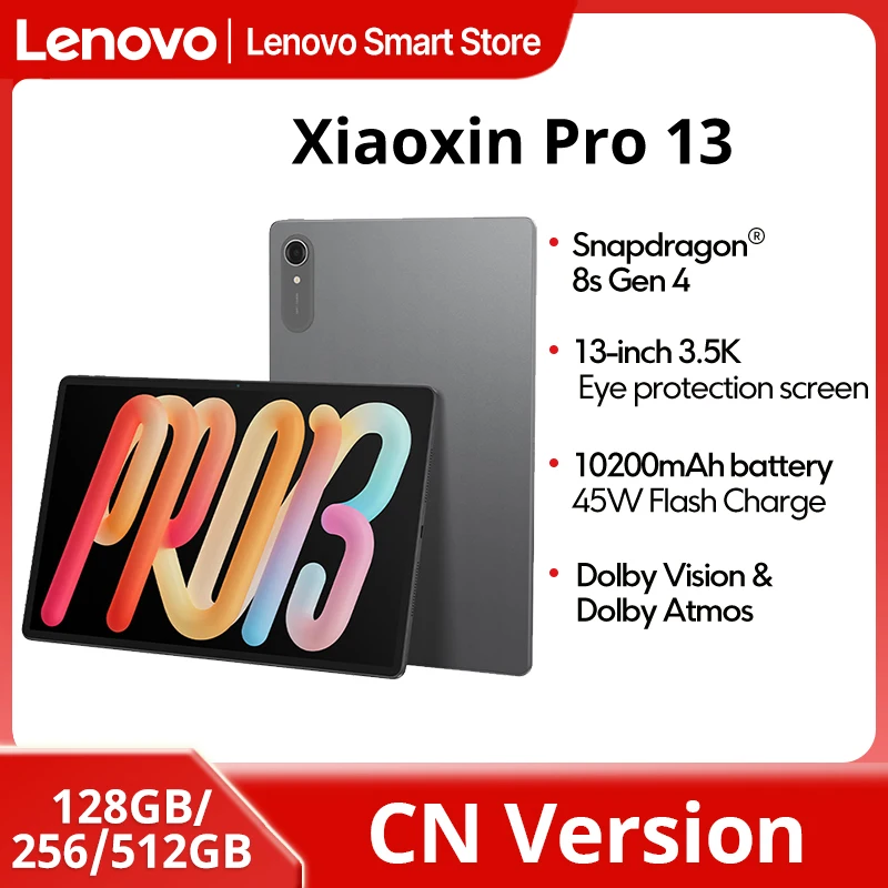 Lenovo Xiaoxin Pro 13 AI Tablet 13'' 3.5K 144Hz Diplay Original CN version 10200mAh  Snapdragon 8s Gen 4 CPU WIFI 7 Pad PC