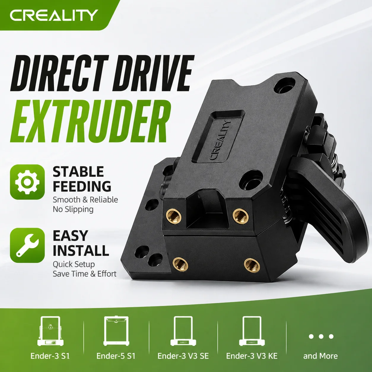

Creality Extrusion Mechanism Kit for Ender-3 S1 Ender-5 S1 Ender-3 V3 SE V3 KE Ender 3 V3 SE KE Direct Extruder 3D Printer Part
