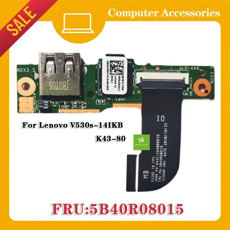 

Для lenovo V530s-14IKB 6-14 K43-80 usb audio power board w cable 5b40r08015