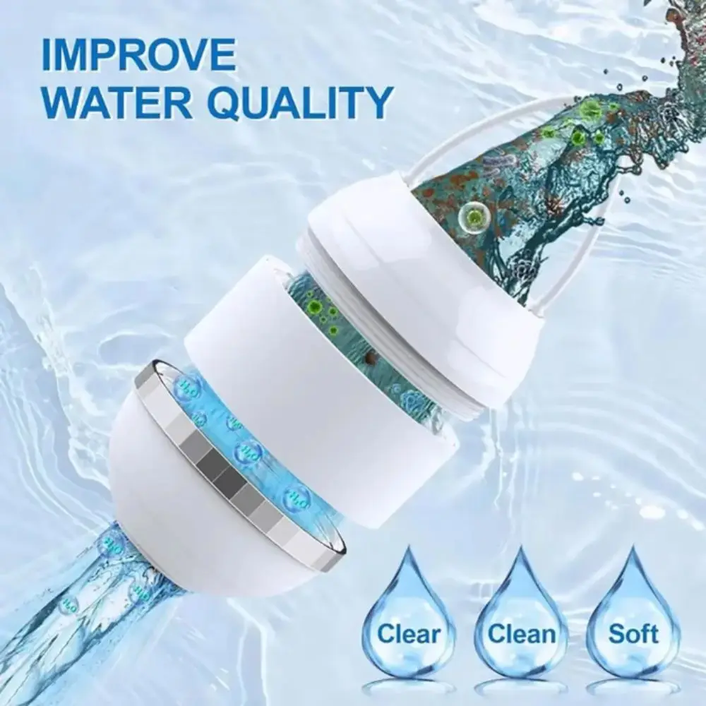 

PP Material Portable Plastic Bathtub Water Filter Splash-proof Design Improve Water Quality Hanging Tub Faucet Filter