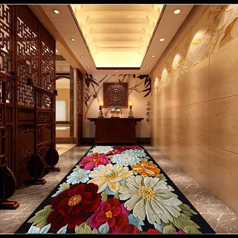 

Modern Runner Corridor Carpets for Hallway Decoration Home Floor Mats Luxury Lobby Aisle Entryway Area Rug Kitchen Aisle Mat