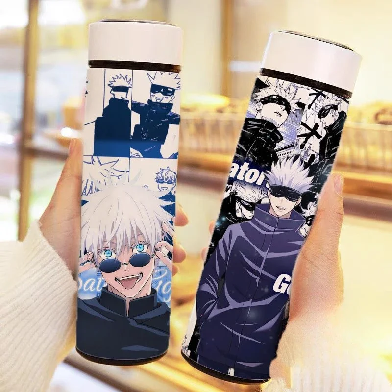 Jujutsu Kaisen Satoru Gojo Vacuum Insulation Cups Anime Figure Cosplay Thermos Mug Large Capacity Water Cup Kids Water Bottle