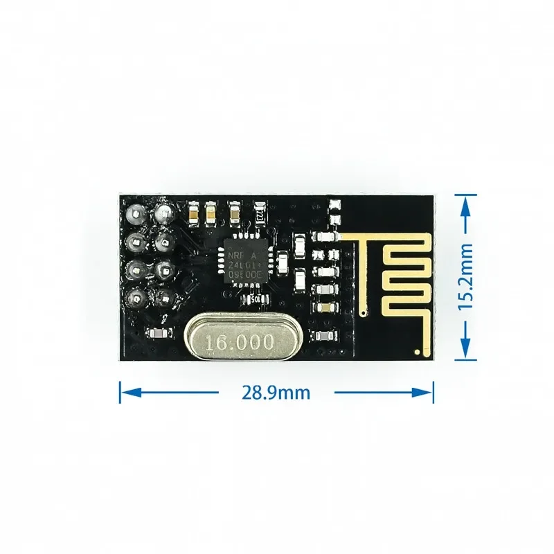 10pcs NRF24L01 2.4GHz 2Mbit/s Wireless Data Transmission RF Transceiver Module Board 1.9-3.6V For Arduino DIY