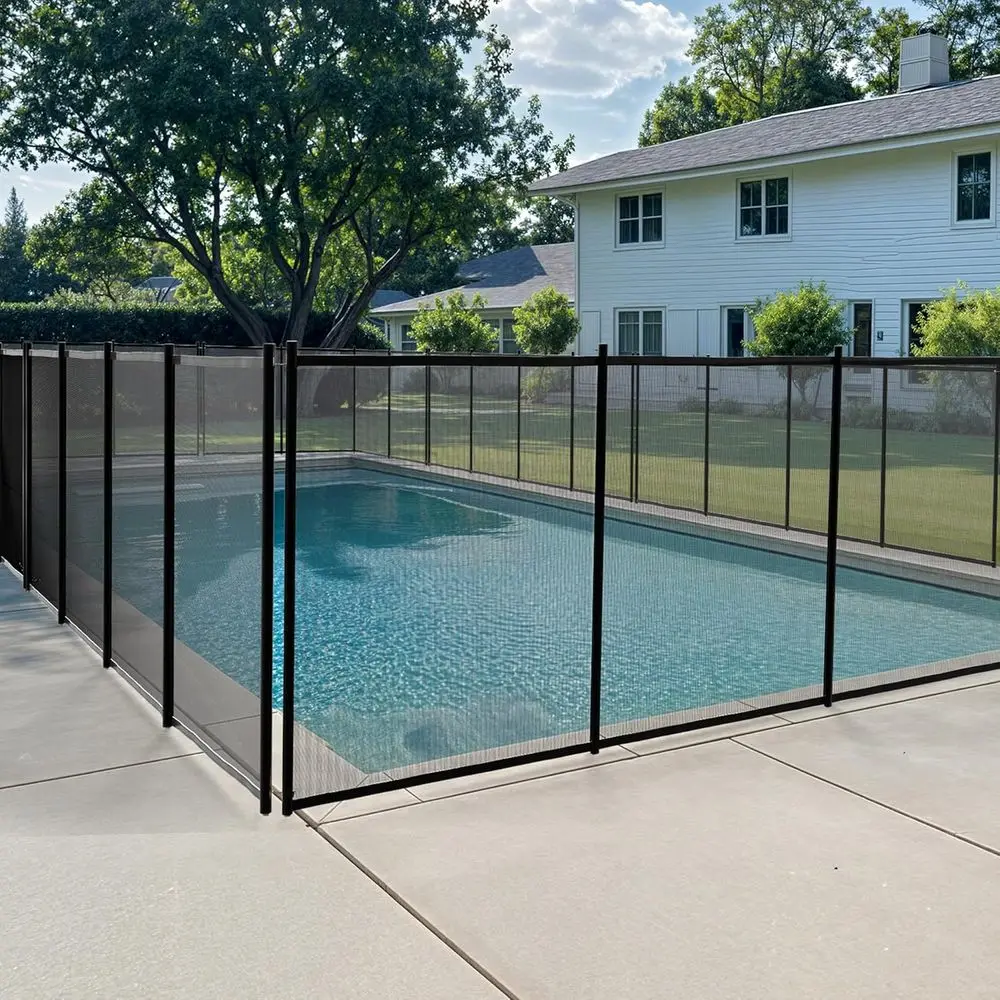 

Durable DIY Pool Fence for 48T In-Ground Pools - Safe, Easy Install for Backyard Swimming Areas