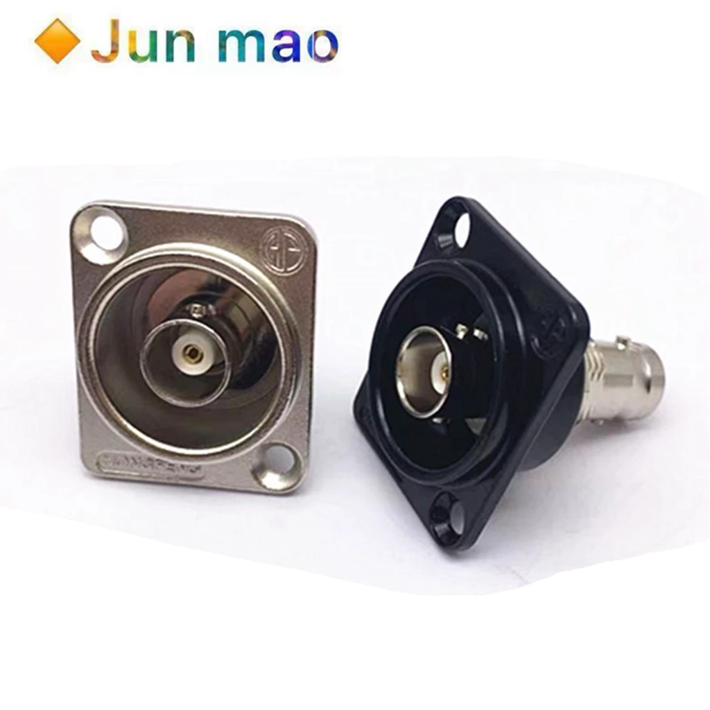 1PCS D-type 75 ohm 86 panel mounted SDI gold-plated module video coaxial BNC welded double female to female socket